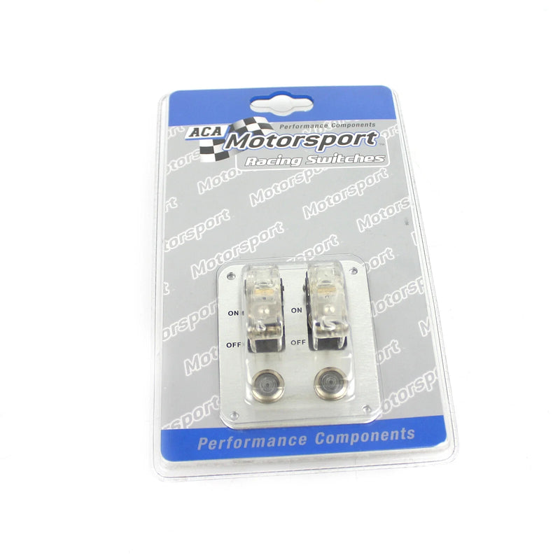 ACA Motorsports Clear 12V Twin Race Switch w/Light