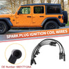 Jeep Wrangler 6 Pcs Spark Plug Wire Ignition Coil Cables (2018-2023)