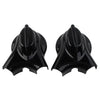 Harley Heritage Softail Black Rear Swingarm Axle Covers (2008-2017)