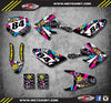 Honda CRF 70 (2003-2011) RUSH Style Stickers Custom Graphics Full Kit