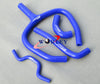 Kawasaki KXF250 KX250F Aluminum Radiator + Blue Silicone Hoses (2011-2016)