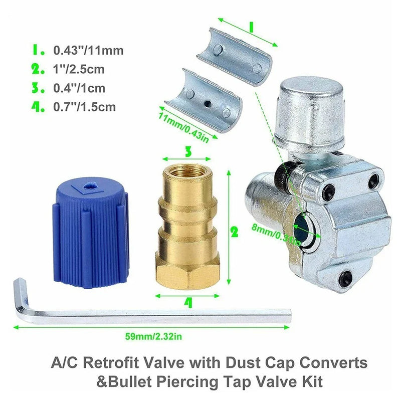 Aupoko BPV31 Bulle A/C Retrofit Valve / Valve Dust Cap
