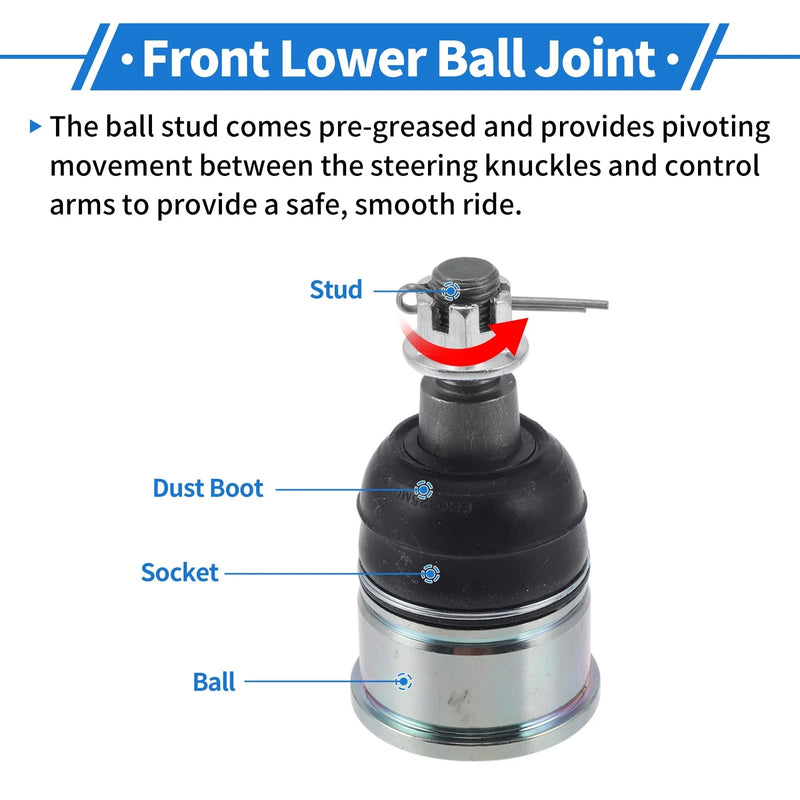 Honda Acura 2 x Front Lower Ball Joints (2008-2012)