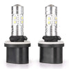 Car Driving Lamp 880 6000K 1 Pair 360�� LED Fog Light Bulbs
