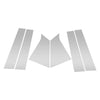 Chevy Malibu 6 Pcs Silver Tone Pillar Window Trim (2016-2021)