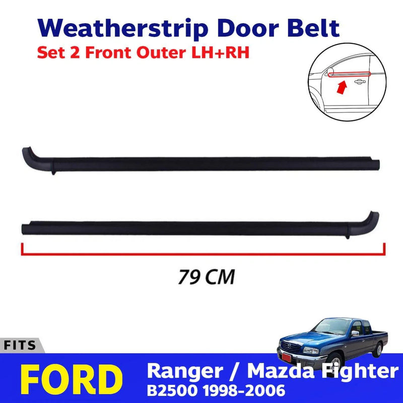 Weatherstrip Door Belt Rubber Fit Mazda B-Series Brava Ford Courier Pickup 99-06