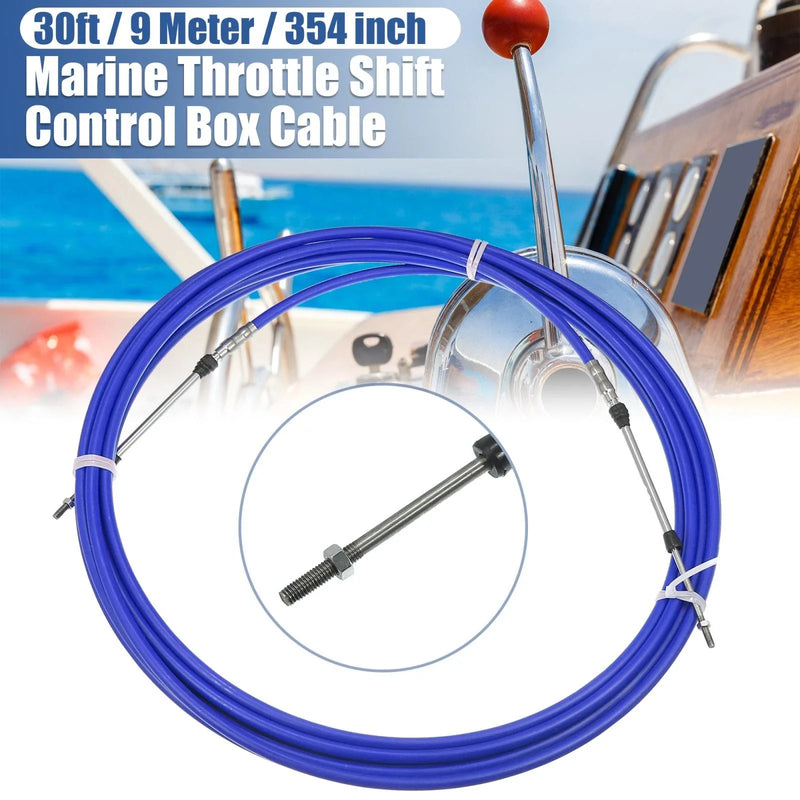 Yamaha Blue Remote Control Box Cable 1pcs 30ft 354 Inch Marine Type Shift