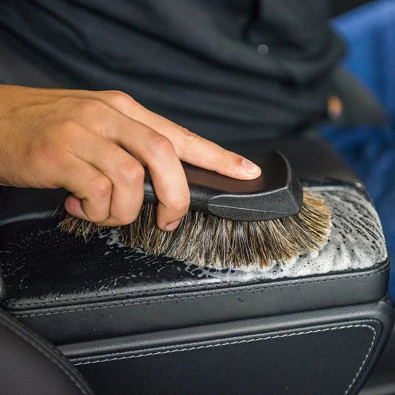 Car Detailing Ergonomic Horsehair Bristles Brush Set