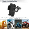 Motorcycle Phone Mount Holder 4.7-7.2" Nylon Fiber Black