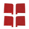 Toyota Tundra 4 x Red Carbon Fiber Door Handle Bowl Covers (2014-2021)