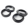 Motorcycle 4 Pcs Black Front Fork Damper Shock Absorber Seals