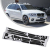 X5 E70 3D Carbon Fiber Interior DIY Trim Decals Black (2007–2013)