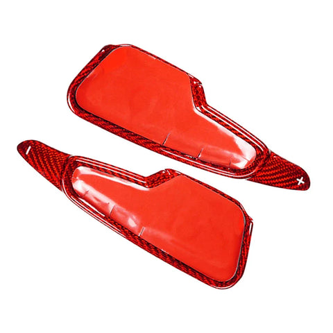 Chevrolet Corvette Red Steering Wheel Shift Paddle Cover Trim (2020-2022)