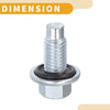 Buick Metal Silver Tone 1 Pc Oil Drain Plug Pan Thread Repair