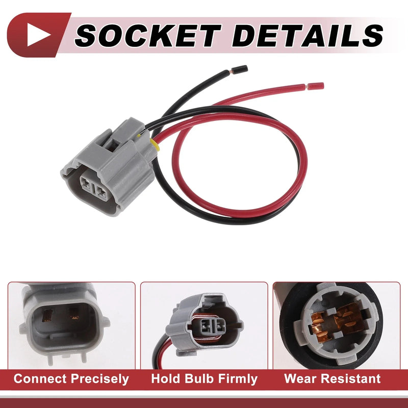 Toyota Corolla Reverse Lamp License Plate Light Bulb Socket Wiring (2003-2008)