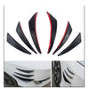 Car 6Pcs Gloss Black Front Bumper Lip Splitter Fins