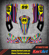 Arrow AX9 Kart - Vivid Style Decals Custom KART ART Sticker Kit