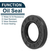 Oil Seal 40x70x10mm NBR Rubber Rotary Shaft Seal Black 5Pcs