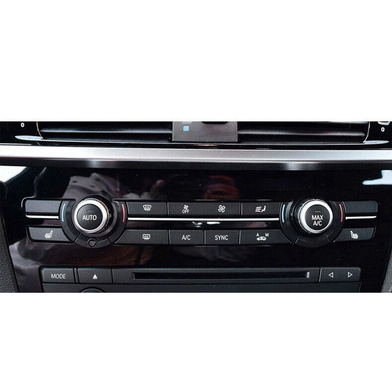 BMW X3 X4 Matte Black 11x Front Air Conditioning Button Trim (2011-2017)