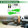 Motorcycle Aluminum Alloy Rubber Green Hand Grips Cover