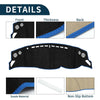 Toyota 86 2012 Sun Protector Pad Black Blue Dashboard Cover Mat