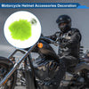 Motorcycle Motorcycle Helmet Accessories / 2 x Green Plush Iron