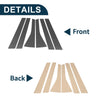 Honda Fit (2009-2012) Carbon Fiber 6 Pcs Door Pillar Window Trim