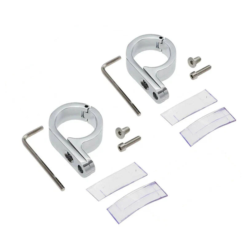 Harley 1 1/4" Chrome Universal Handlebar Mounts
