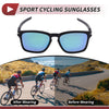 1 x Motorcycle Riding Goggles Green Lens Black Frame UV400