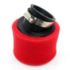 RED PIT PRO Trail Quad Dirt Bike ATV 48mm Bent Angled Foam Air Filter Pod