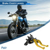 Honda Solid Gold Tone Adjustable Short Brake Clutch Levers