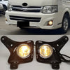 Toyota Hiace Front Bumper Fog Lights Lamp w/ Cover Bezel (2011–2013)