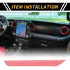 Jeep Wrangler JL JLU (2018-2024) Pink Passenger Side Seat Handle Trim
