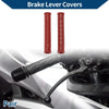 Motorcycle Wine Red 1 Pair 3/8" 10mm Brake Lever Cover Sleeve
