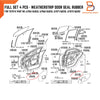Toyota Camry ACV40 Rubber Weatherstrip Seal (2007-2011)