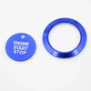 Ford F-150 2016-2018 Blue Push Engine Start Buttons Cover Sticker Trim Fit