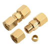 Hydraulic and Fuel Lines Brass Brake Line Union Fittings Set of 10