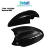 BMW 330xi Black Rearview Side Mirror Cover Caps (2005-2006)