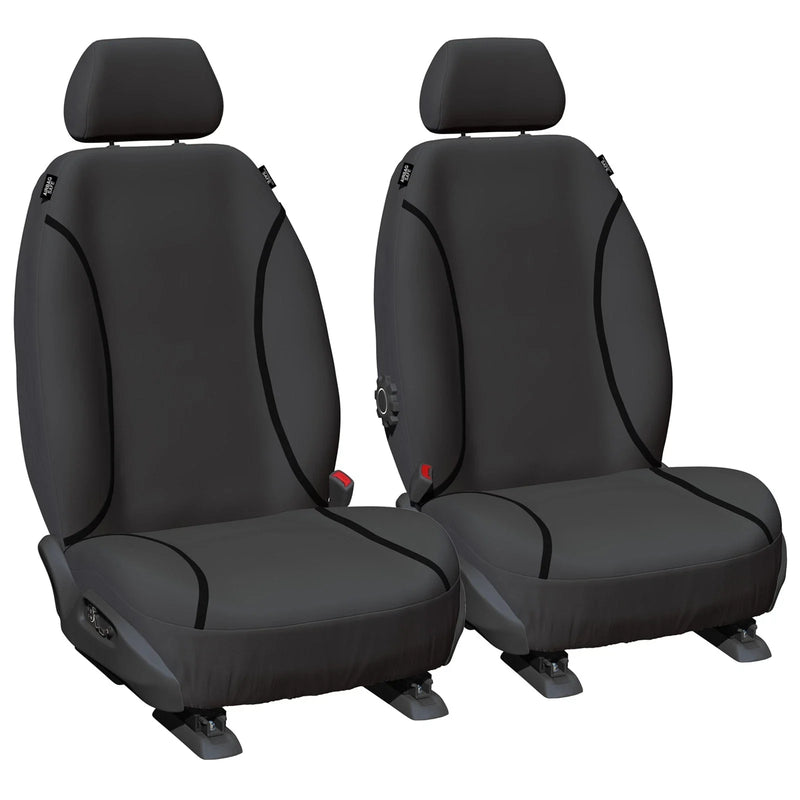 Nissan Patrol GU Front Grey Canvas Car Seat Covers (1997 - 2016)