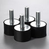 Car Exhaust System Anti Vibration 4Pcs M8 Rubber Mounts Isolator Bobbins