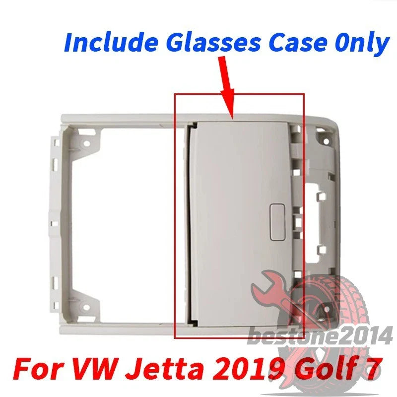 VW Jetta Beige Sun Glasses Case Holder Storage Box (2019–2019)