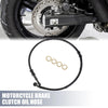 Motorcycle Brake Clutch Throttle Pipe Black Set 75cm Oil Hose