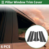 BMW X1 (2023-2024) Carbon Fiber Black 6 Pcs Door Pillar Window Trim