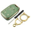 GMC Sierra 1500 with Keychain 5 Button Green Key Fob Cover Case