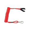 Boat Outboard Red Waterproof Kill Safety Engine Switch Lanyard