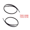 Toyota Yaris Hatchback Roof Strip Moulding Trim Left & Right (2012-2014)