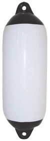 Heavy Duty Boat Fender Mooring White/Black End PVC 450mm x 120mm