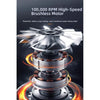 100000RPM Handheld Turbo Fan Blower with LED Light and 6 Speeds