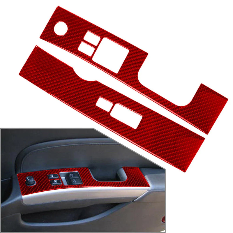 Nissan 350Z Carbon Fiber Window Lift Switch Panel Covers (2003-2009)