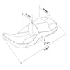Harley Electra Glide Road King Driver Passenger Seat (1997-2007)
